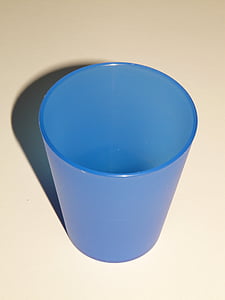 Cup, drikke, blå, lyse, partiet, feire