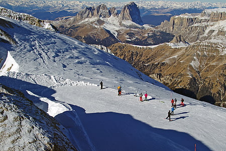 Marmolada, vùng Dolomiti superski, Dolomites, Veneto, Belluno, ý, núi Alps