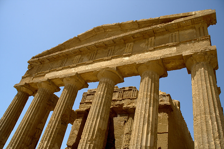 italy, sicily, agrigento, valley of the temples