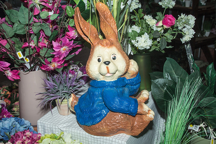 Setmana Santa, conill de Pasqua, Llebre, figura, decoració de Pasqua, decoració