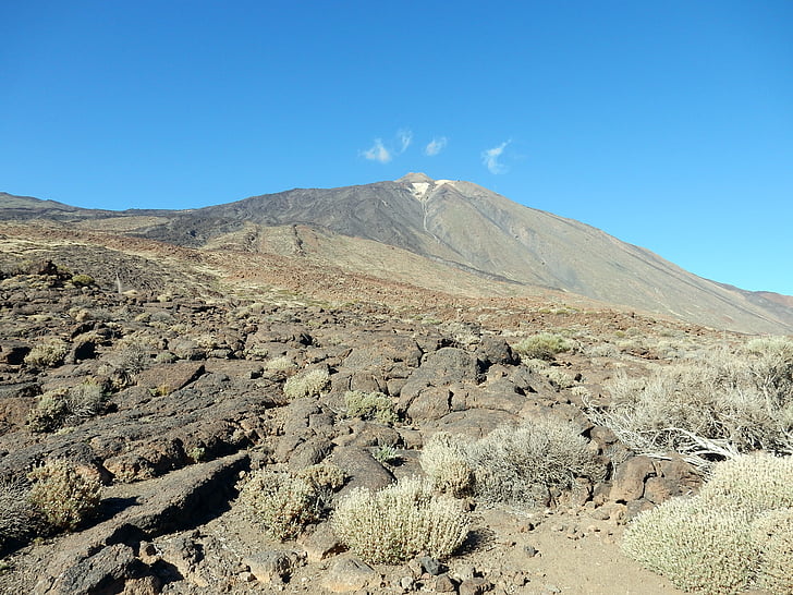 Teide, Tenerife, Isole Canarie, natura, Parco nazionale del Teide, Vulcano, nuvole