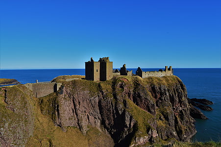 Escócia, Castelo, Reino Unido, Marco, escocês, paisagem, arquitetura
