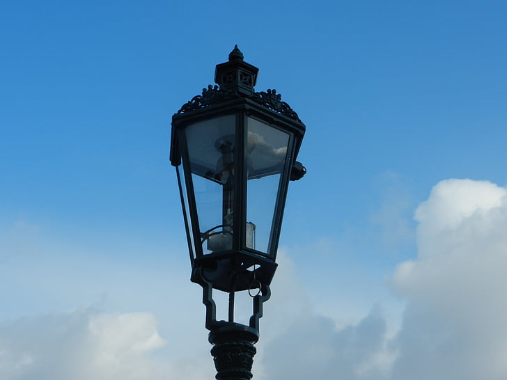 lantaarn, Straat, verlichting, de oude stad