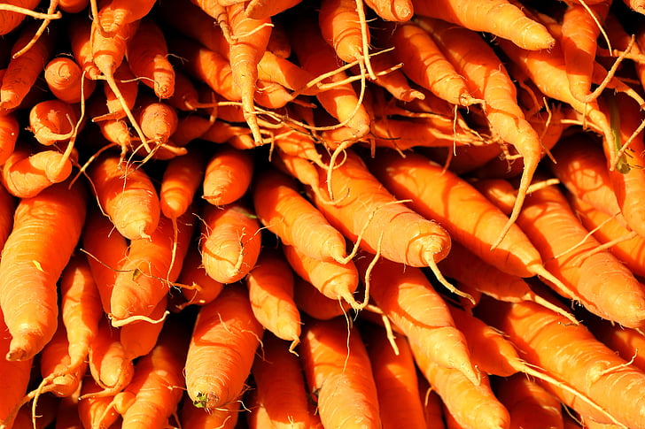 моркови, зеленчуци, храна, хранене, пазар, местен пазар на земеделските производители, зеленчуци