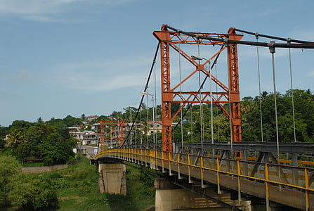 bridge, metal, steel, construction, crossing, architecture