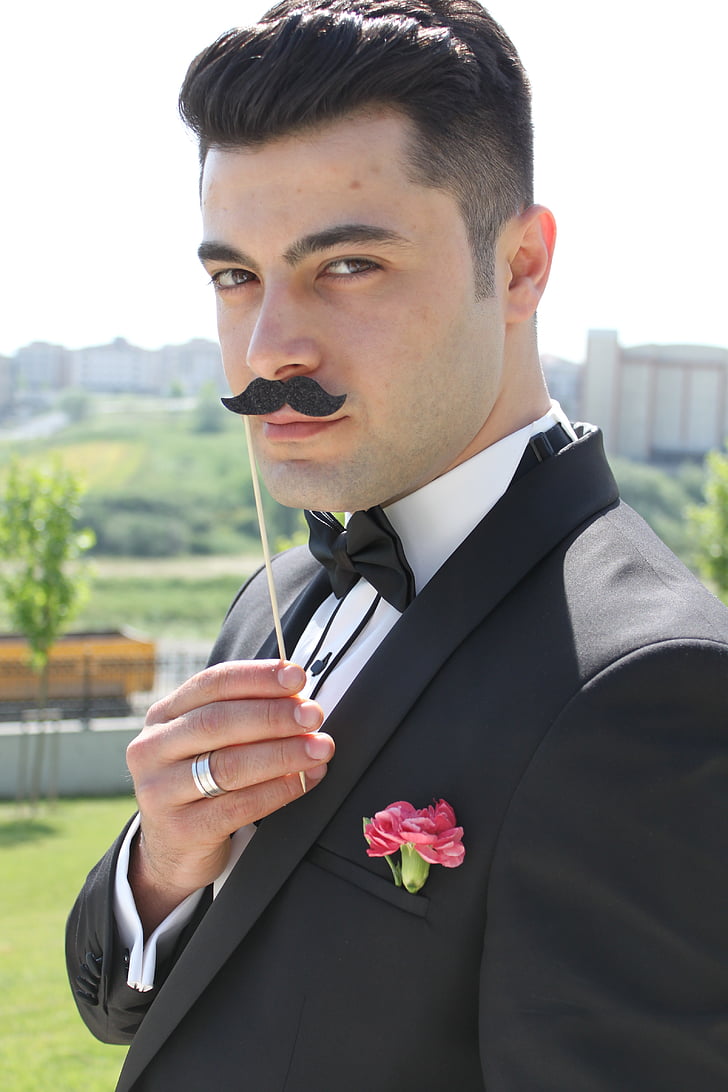 son in law, male, mustache, wedding, suit, mannequin, marriage