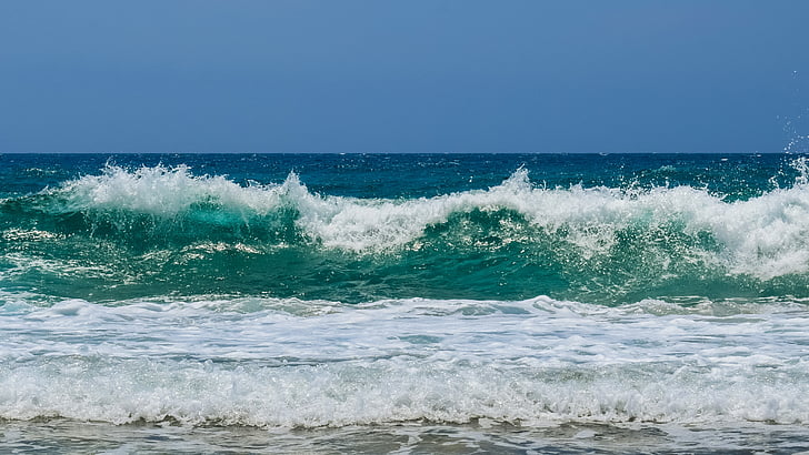 bølge, Smashing, Beach, natur, Seascape, Splash, Crash