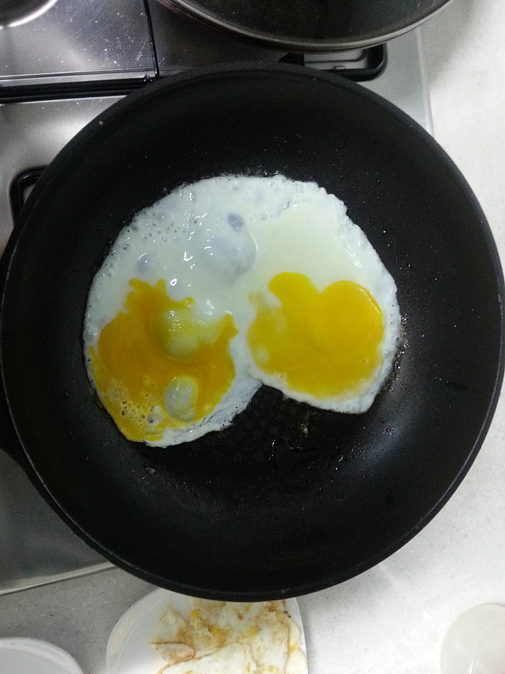 Hart, ouă, se prăjeşte, produse alimentare, galbenus de ou, ou prajit, gătit
