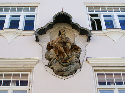 Estàtua de l'edifici, Krems, el centre històric, arquitectura