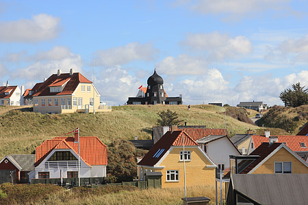 holiday, sea, building, outlook, denmark, architecture, view