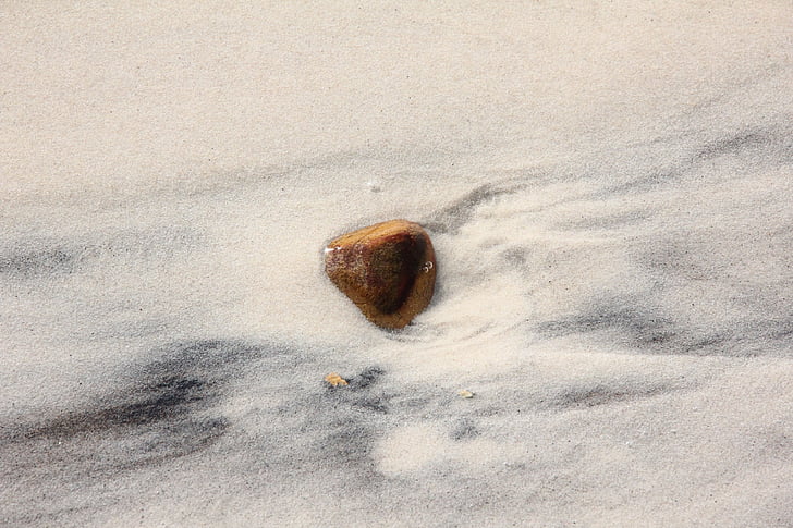 rock, stone, beach, sand, nature, sea