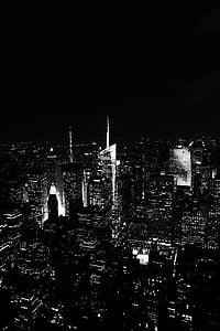 gray, scale, photography, cityscape, city, new york, new yorker