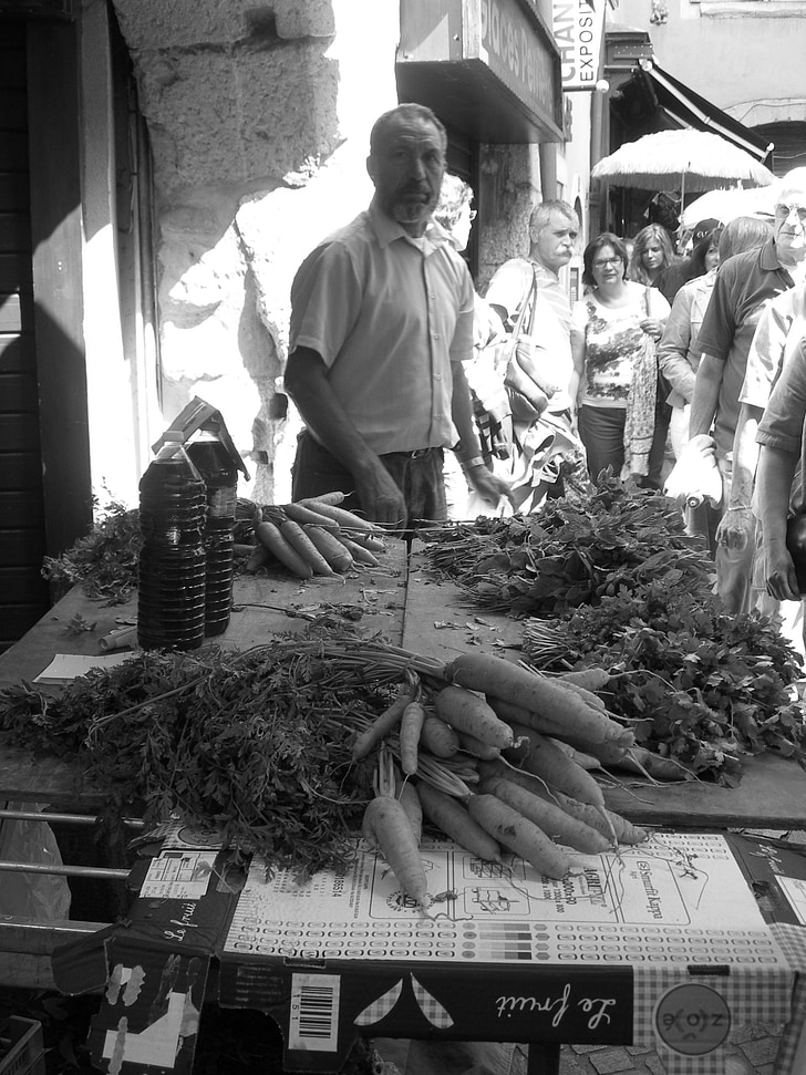 markt, groenten, eerlijke, lente, gek, Bazar, wortelen