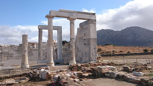 Ruine, Marmor, Griechenland, Himmel, Berg, Stein