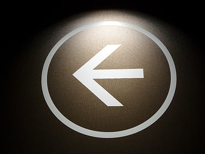 arrow, left, go, direction, pictogram, symbol, directional