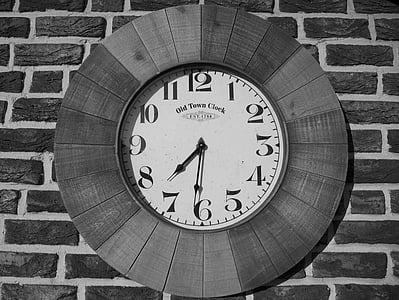 นาฬิกา, โบราณ, เวลาของ, เวลา, เก่า, ชี้, แสดงเวลา