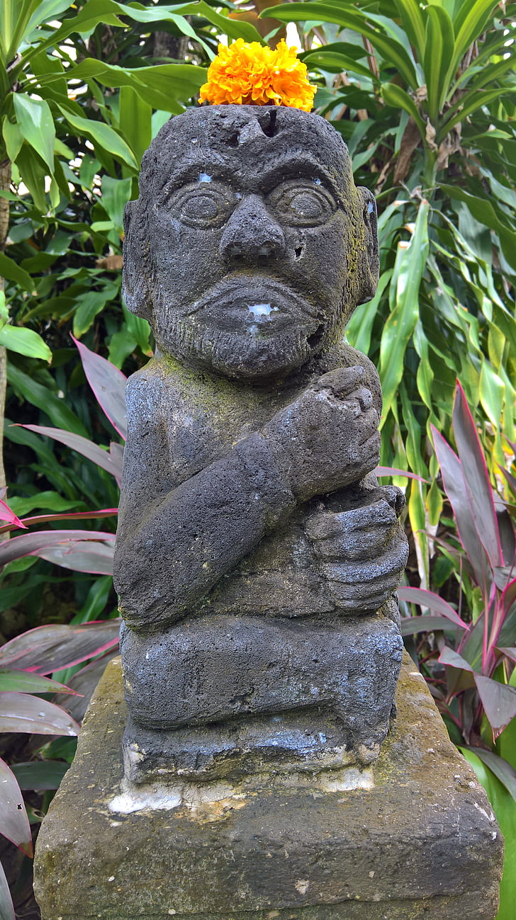 membentuk batu, patung, Bali, Indonesia