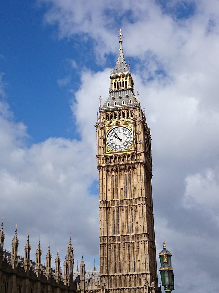 London Londra, grande orologio, torrette di orologio, grande ben, Houses Of Parliament - London, Londra - Inghilterra, città di Westminster