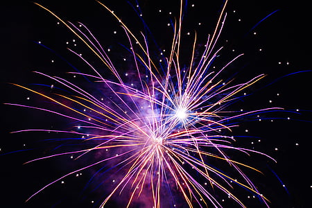 fireworks, new year's eve, night, colorful, rocket, celebration, exploding