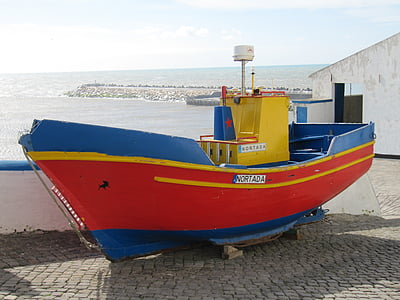 vissersboot, boot, poort, kleurrijke, Portugal, Fischer, maritieme