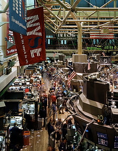 stock exchange, trading floor, new york, manhattan, business, finance, market