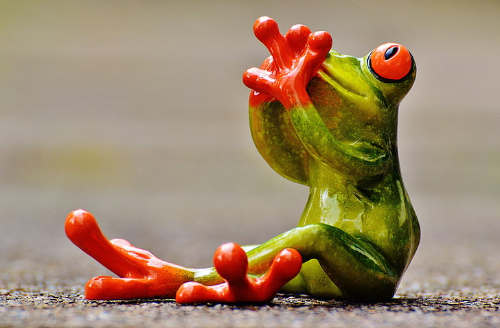 frog, figure, do not speak, funny, cute, fun, sit