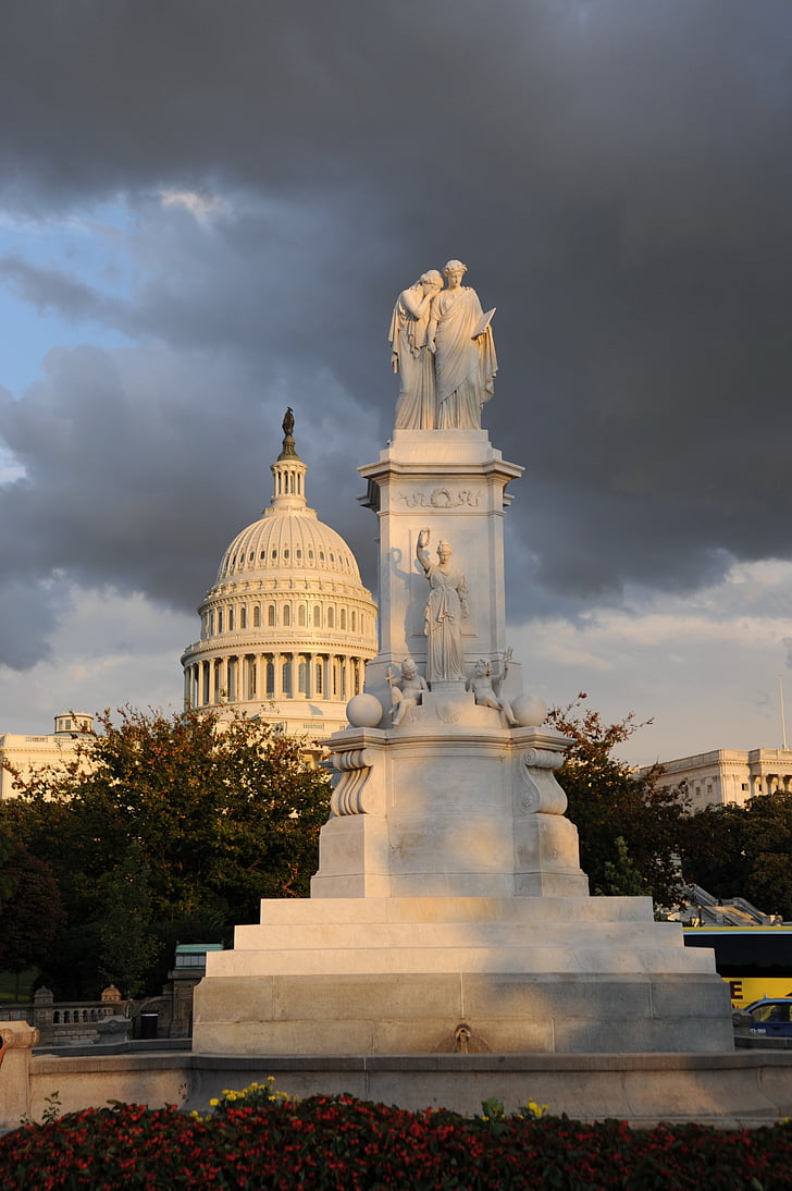 Маргит wallner, Вашингтон, САЩ Капитол, архитектура, Ута, настроение, Статуята