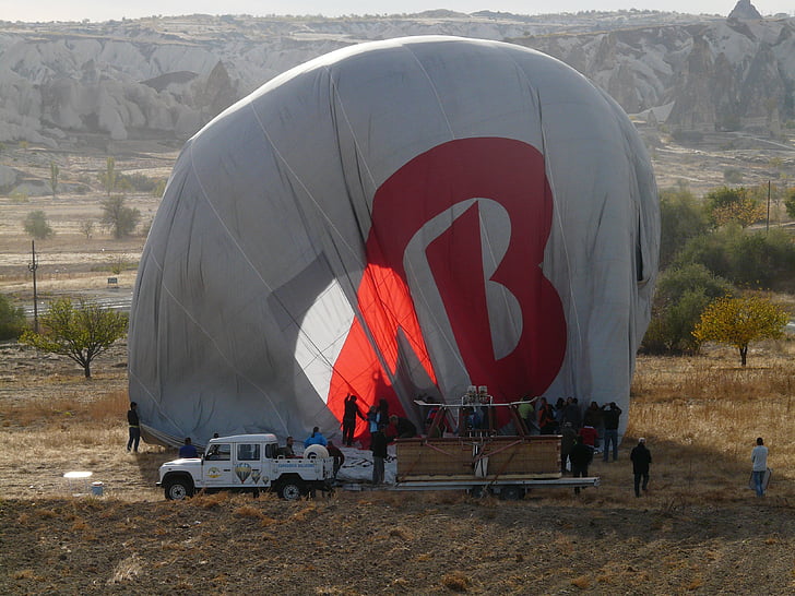 hot air balloon ride, landing, folding, hot air balloon, sleeve, balloon envelope, auto