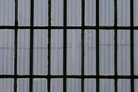 fenêtre de, verre, volets, cadre, rectangles, lignes, répétition