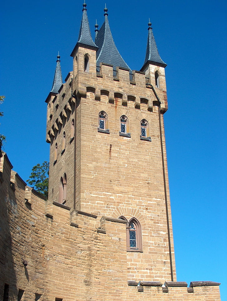 Castle, tårne, fæstning, middelalderen, slot, Tyskland, væg