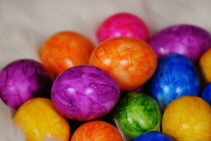 jaje, boje, šarene, Uskrs, uskrsna jaja, uskršnje gnijezdo, Sretan Uskrs