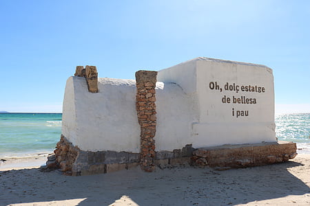 Mallorca, Ez trenc, SA rapita, mediterrán, bunker, Beach, tenger