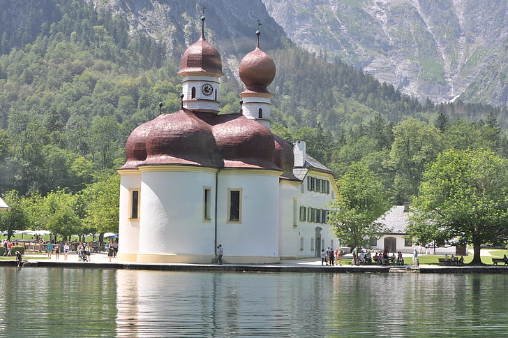 Kościół, køningssee, Jezioro, wody, żeglarstwo