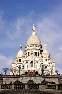 posvátné srdce, Bazilika, Paříž, Montmartre, Památník, Bazilika svatého srdce, Francie