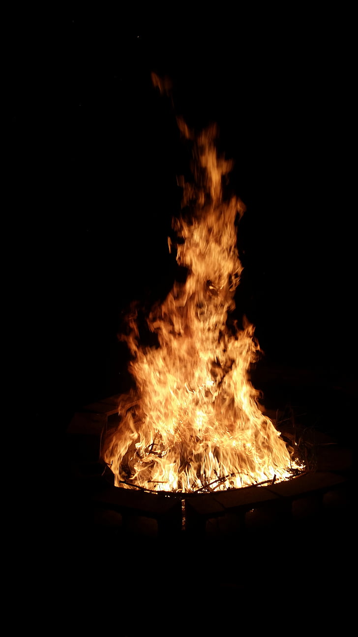fogo, fogueira, Flames, fogueira, lareira, fogo - fenômeno natural, calor - temperatura