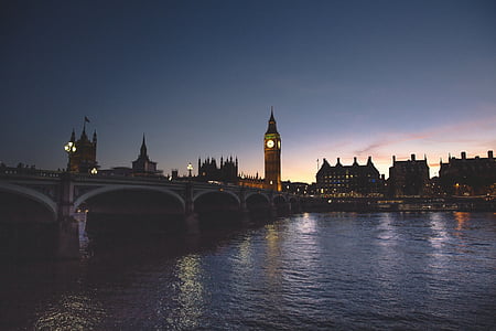 het platform, brug, gebouwen, stad, stadsgezicht, Engeland, Londen