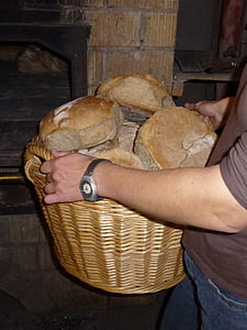bread, bake, oven, pastries, delicious, food, wood burning stove