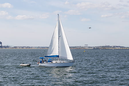 Puerto de Boston, velero, Massachusetts, Marina, marítimo, agua