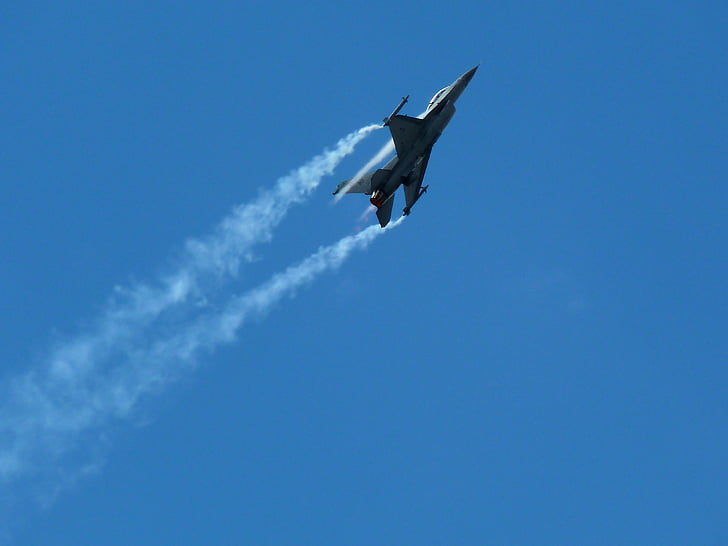 f 16, Lockheed martin, combattente, aeromobili, jet da combattimento, Farnborough, Londra