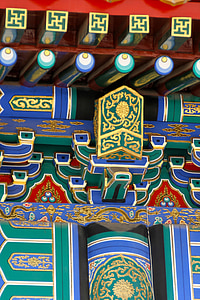ornament, Art, Hiina, fassaad, Värviline, maali, hoone
