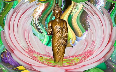 Buddha, hengellinen, luova, fantasia
