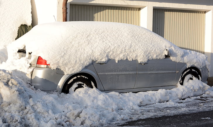 ฤดูหนาว, หิมะ, ฤดูหนาว, สีขาว, หิมะ, รถ, pkw