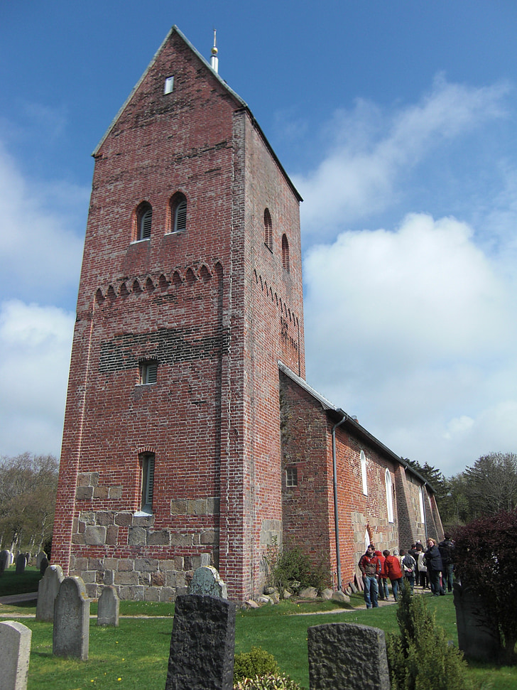 l'església, protestant, religió, Föhr, Wyk