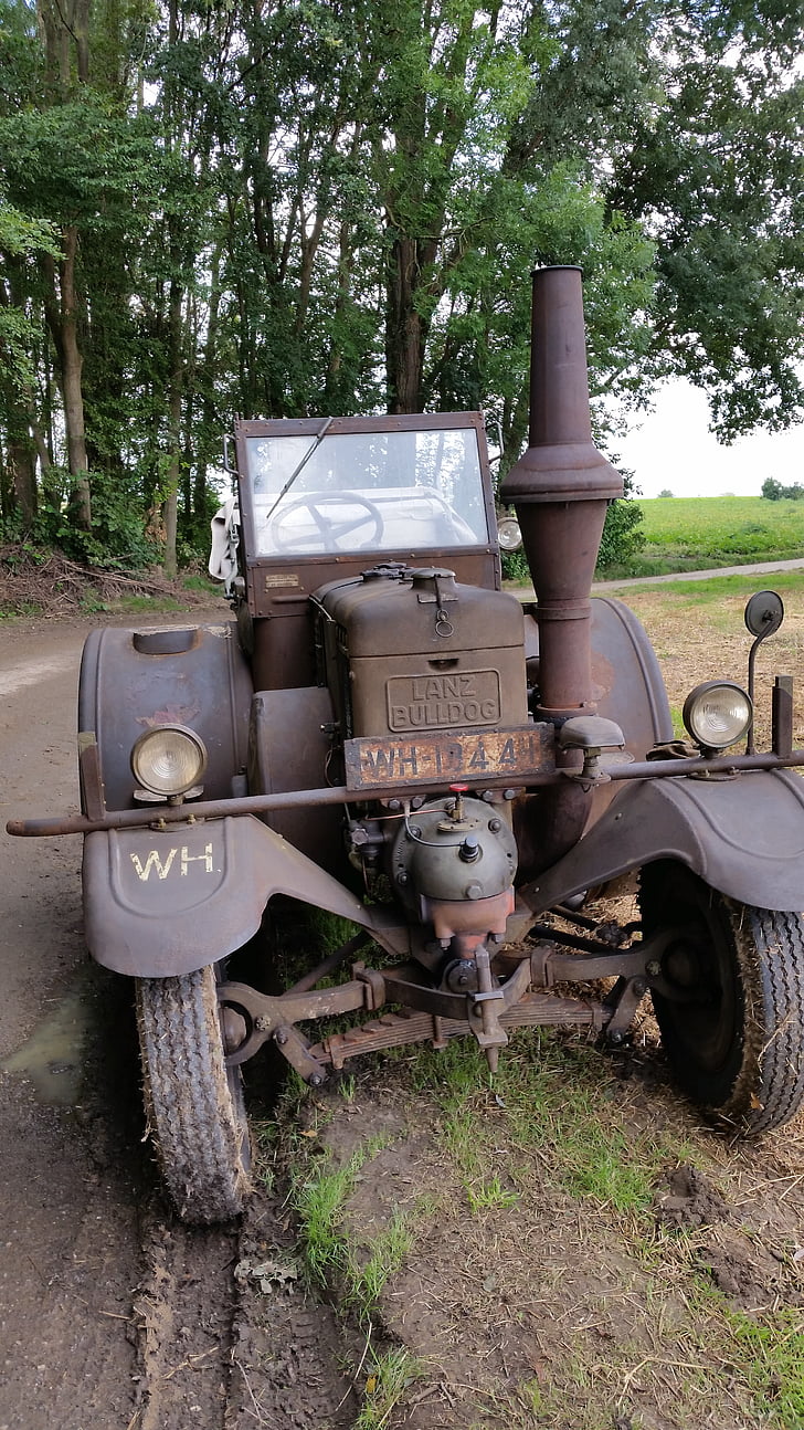 traktory, traktor, historicky, vozidlo, buldog, Lanz, Oldtimer