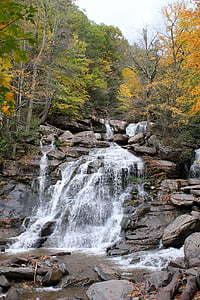 waterfall, waterfalls, water, park, stream, creek, pool