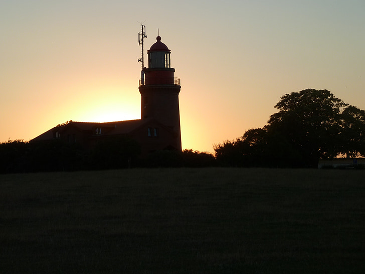 Lighthouse, kvällssolen, solnedgång, romantiska, naturen, kvällen, kvällshimmel
