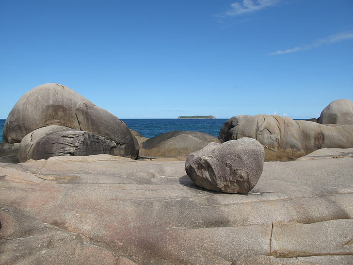 Rocks, havet, kusten, Rocky shore line, ekologi, miljö, vatten