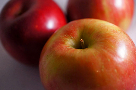 jabolka, rdeča, sadje, zdravo, hrane, sveže, ekološko