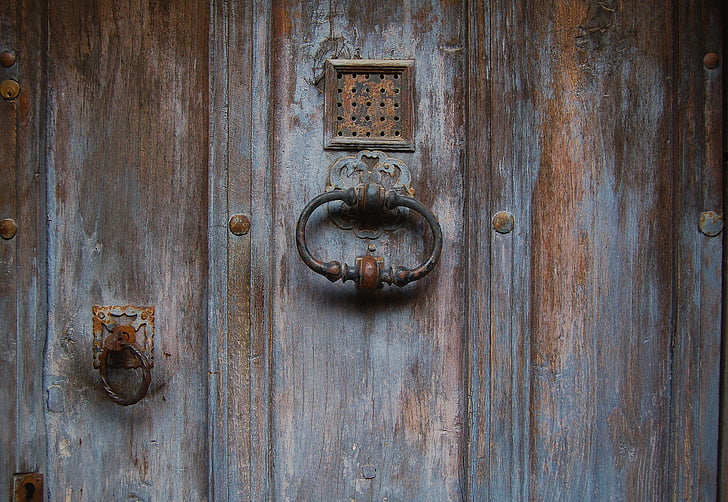 døren, gamle, tre, tre, antikk, Vintage, slitt