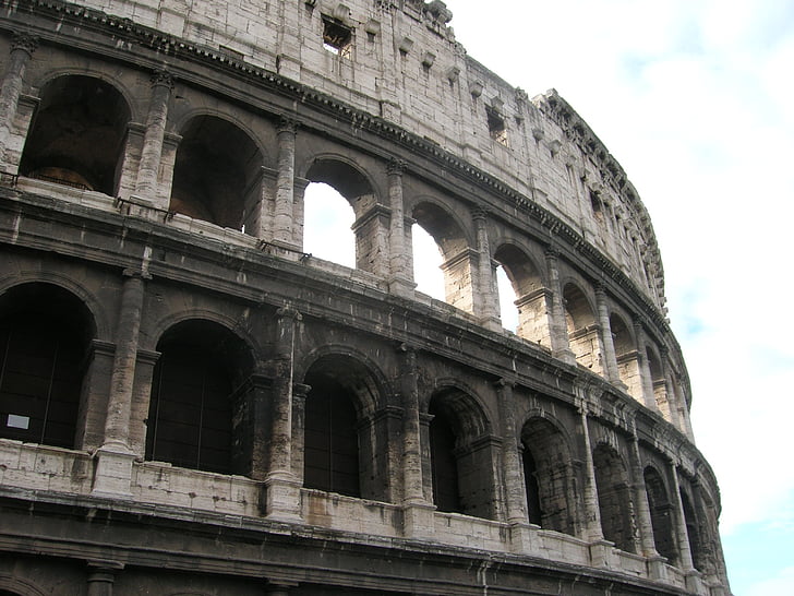 roman, colosseum, ancient, ruins, rome, historic, gladiator